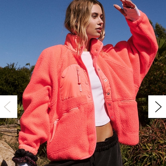 NWT Women's FREE PEOPLE Movement Sherpa Fleece Jacket - Picture 1 of 9